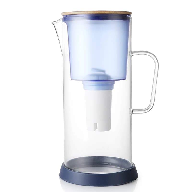 High quality drinking water filter glass water tank reduces chlorine heavy metal plastic