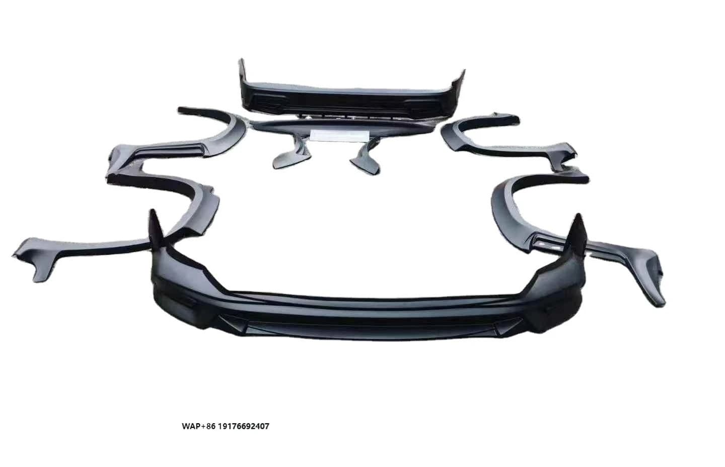High Quality Wide Body Kit With Front Lip Rear Lip Spoiler for 2016-2019 LX570 Upgrade WALD Style Body Kit Tuning