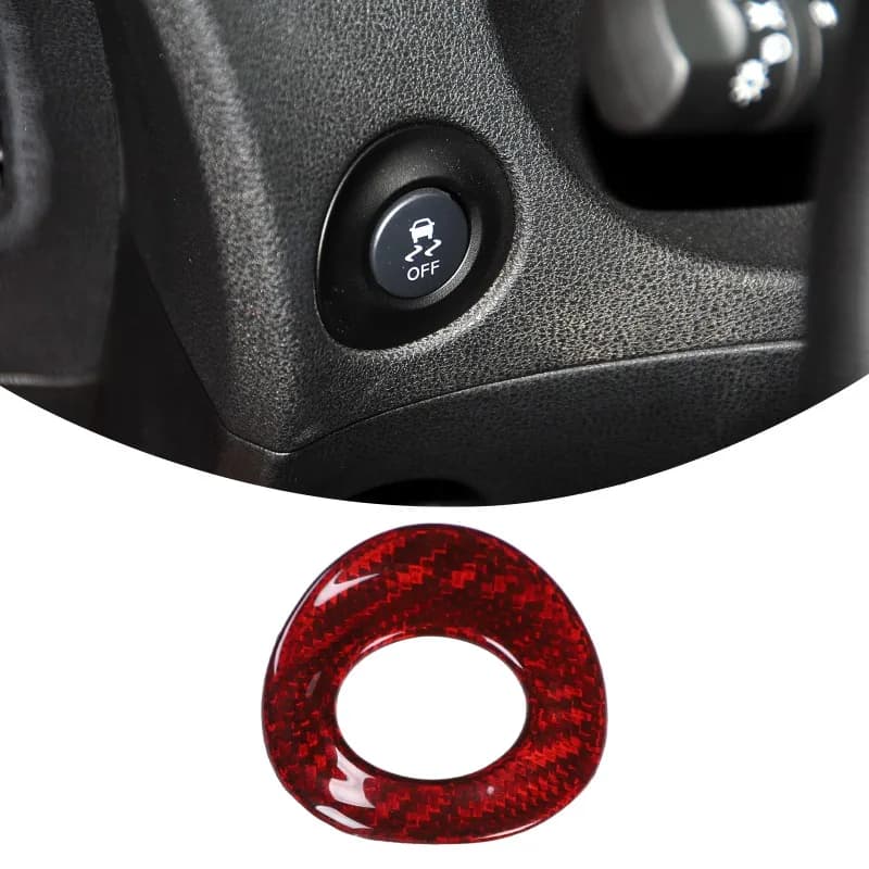 Real Carbon Fiber Left-Side Limited-Slip Button Panel sticker for Nissan 370Z/400Z 2009-2020 Car Interior Accessories