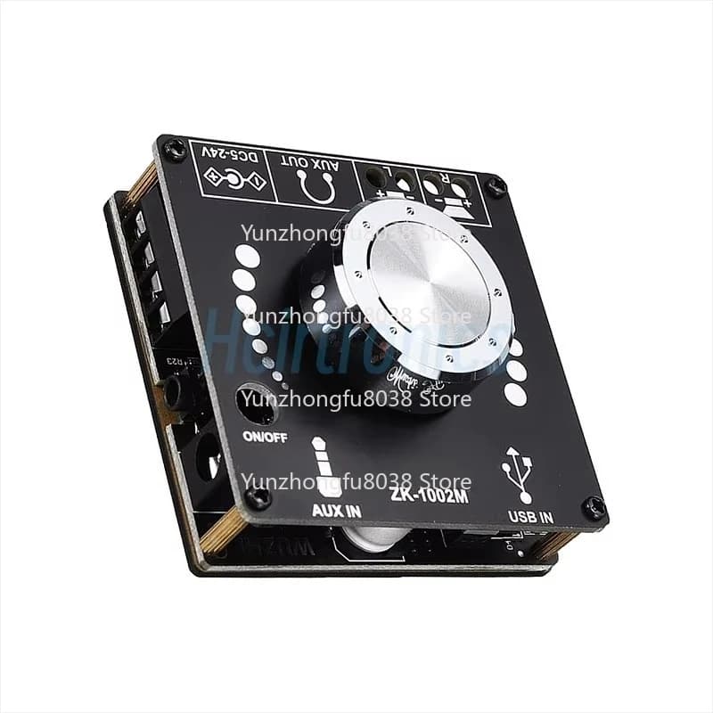 ZK-1002M 100W + 100W BT 5.0 Power Audio Amplifier Board for Speaker Stereo Amplifier Amplifier Home Cinema Auxiliary USB
