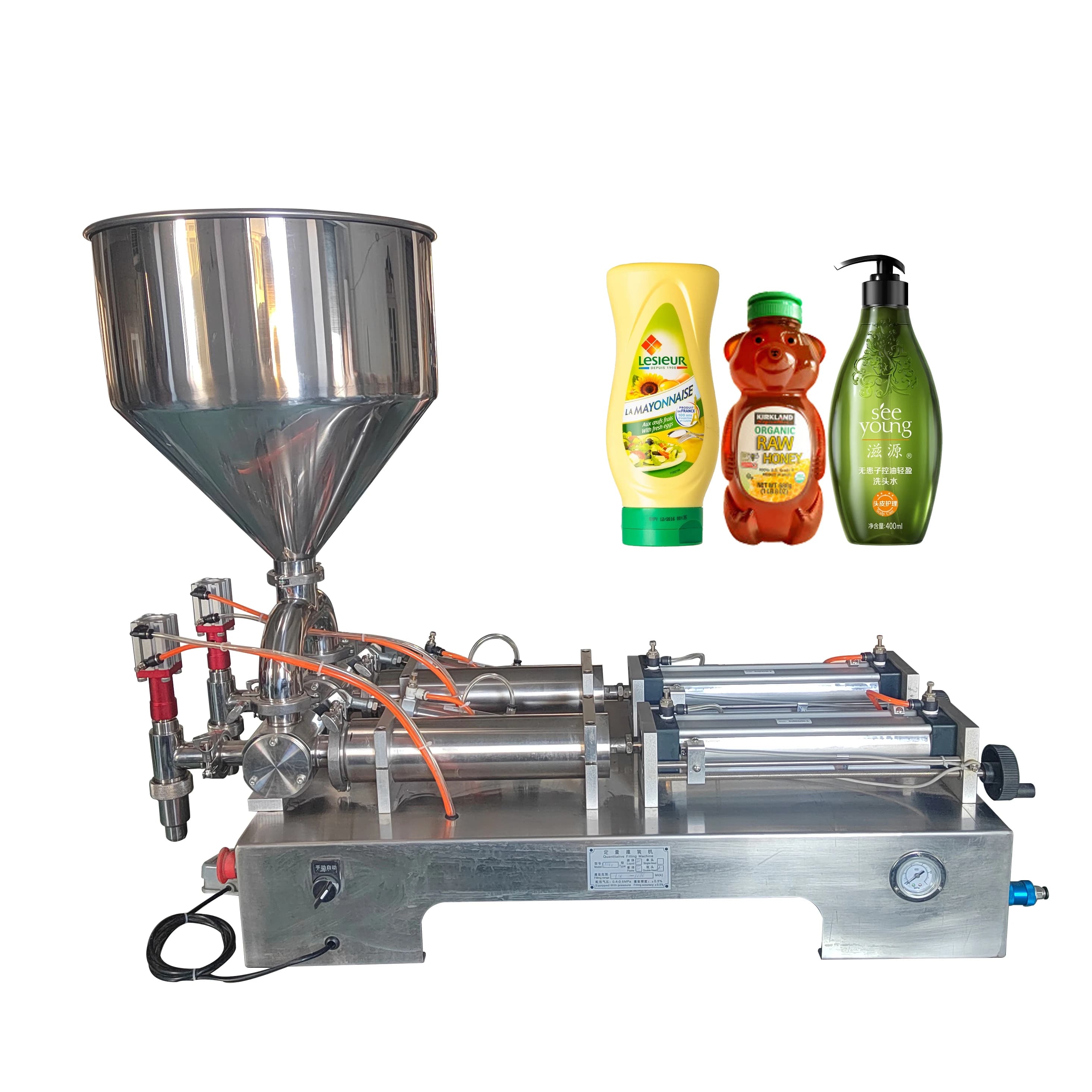 Semi-auto Filling Machine High-viscosity Oil Bottling Machine Paste Filling Machine For Water