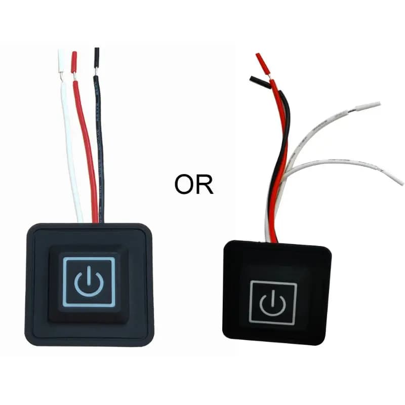 3.7-12V Waterproof Button 3 Gears Adjustable Temperature Controller Electric Heating Clothing Accessories