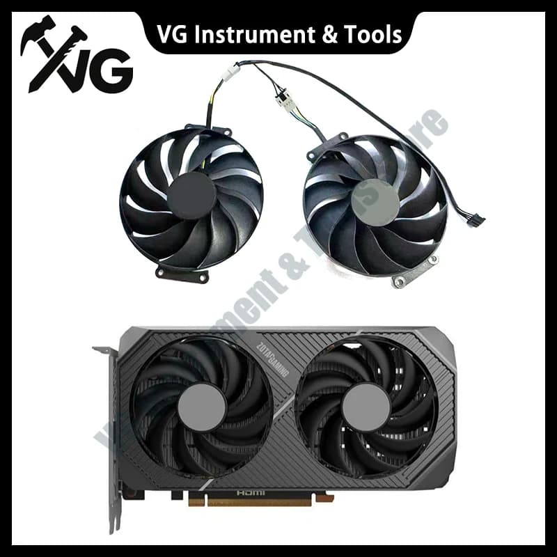 PLA09215B12H CF9015H12S 4PIN 90 Senha para Substituição do Cooler de Vídeo GPU VGA ZOTAC RTX 5050 5060 Ti 5070 Twin Edge OC