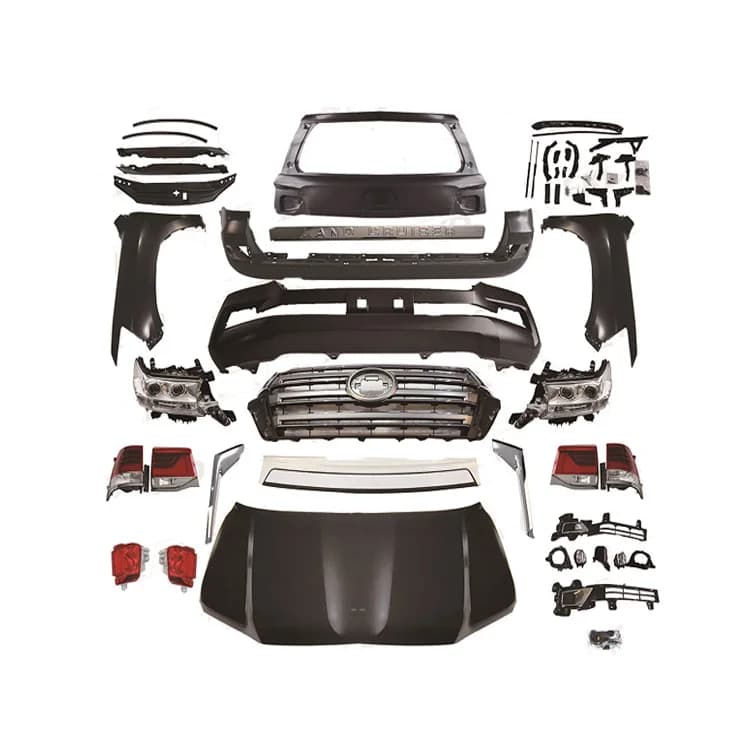 LC200 2008-2015 Upgrade 2016 Body Kits Front Rear Bumper Grille LED Headlamp Hood Tail Light Body Kit for Toyota Land Cruiser