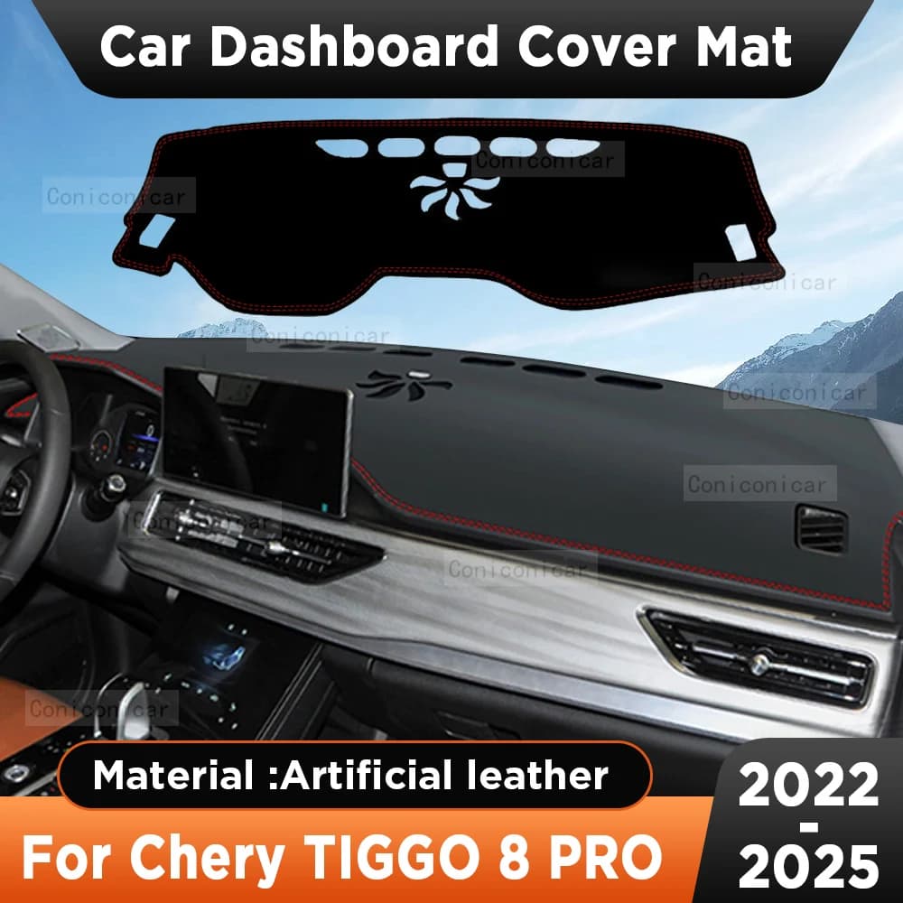 For Chery Tiggo 8 Pro 2022-2024 2023 Car Dashboard Cover Mat Sun Shade Pad Carpet Mat Anti-UV Accessories Protective MATS
