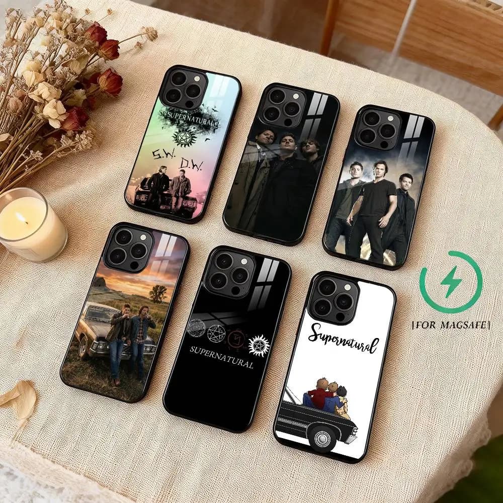 TV Series S-Supernatural  Phone Case For iPhone 17 16 15 14 13 12 Pro Max Plus for Magsafe Wireless Magnetic Cover