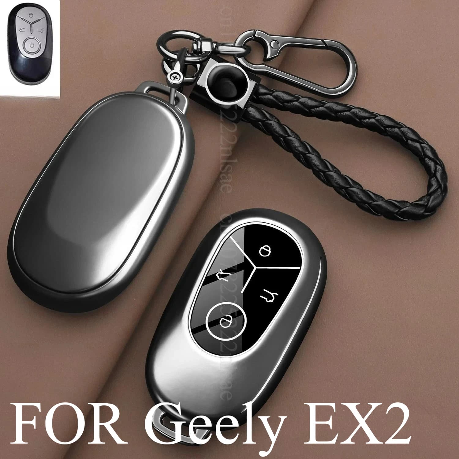 Car Key Case Buckle Car Key Case  Key Case for Car Organizer Keychain Covers  Interior Accessories for Geely EX2 2025 2026