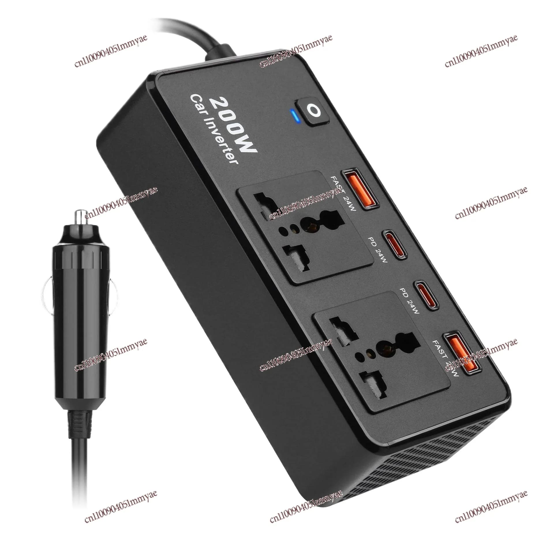 Automobile Inverter Socket Universal Gauge To 220v Fast Charging Pd Port Car Inverter 12v