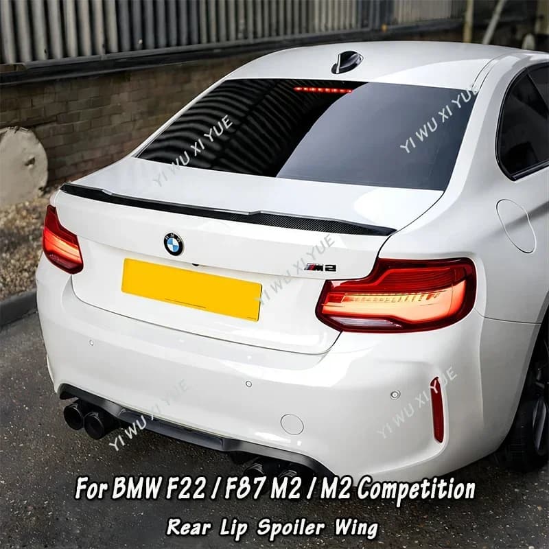 For Bmw F22 F87 M2 220i 230i 228i 235i M235i M240i M2 Car CS Style Rear Trunk Spoiler Rear Roof Lip  Spoiler Tail Wing Bodykits