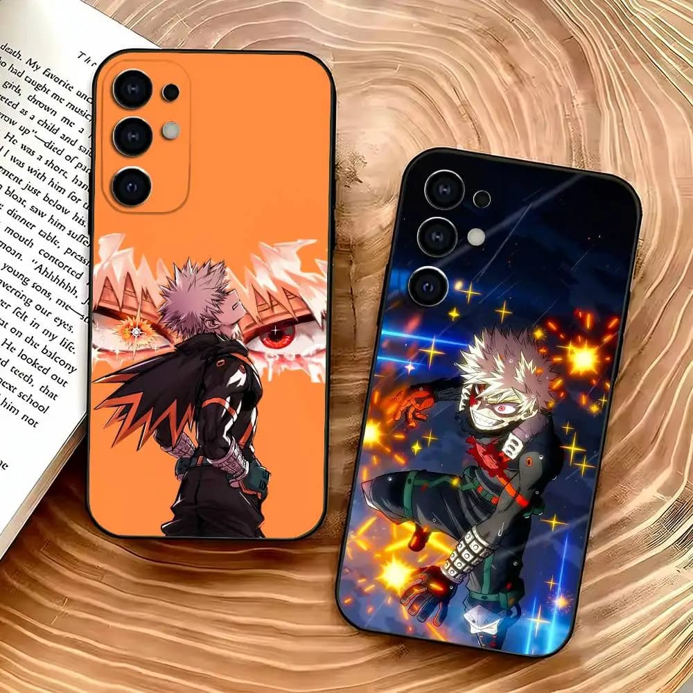 B-Bakugo A-Anime K-Katsuki Phone Case Silicone Soft For Samsung S25,S24,S21,S22,S23,S30,Ultra,S20,Plus,Fe,Lite