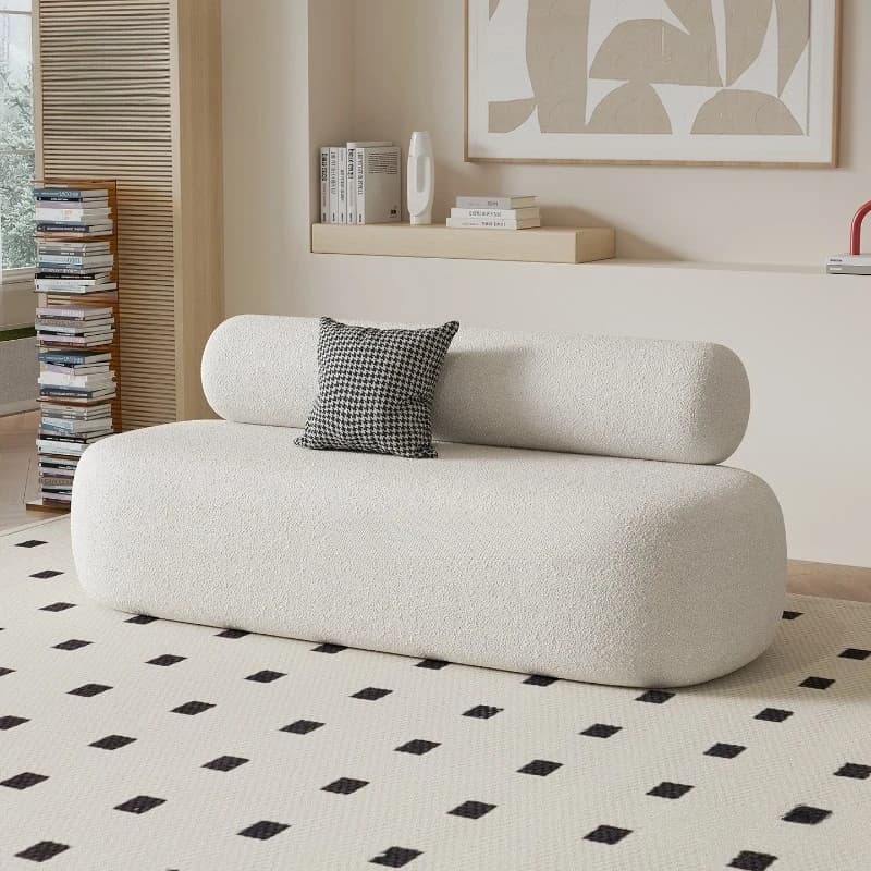 Very narrow straight row women's clothing Internet celebrity store double black small apartment sofa