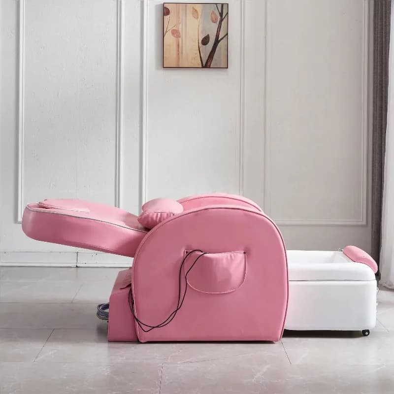 High quality modern pedicure chair pedicure manicure chair electric pink reclining beauty nail salon furniture
