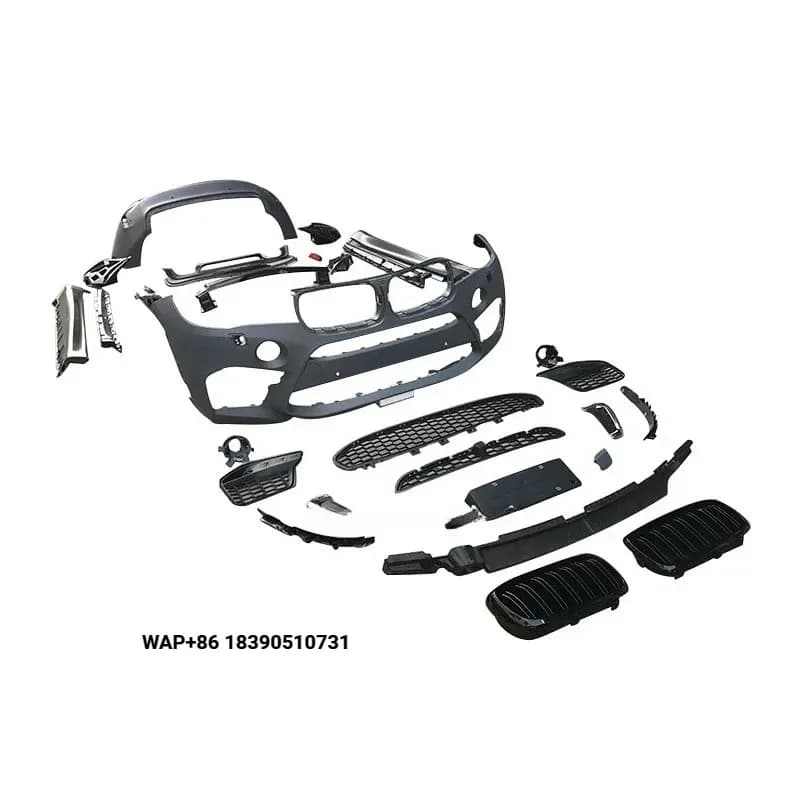 New Design for X6 F16 Set Body Kit Upgrade to X6M Style PP Bumpers Grille Complete Side Skirts Front Lip Rear Diffusers