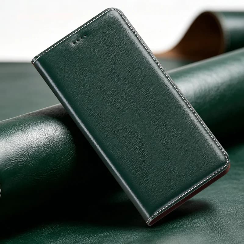 Luxury Genuine Leather Babylon Flip Case for Motorola Edge 70 60 50 40 30 20 S Fusion Pro Neo Ultra Flip Magnetic Phone Case