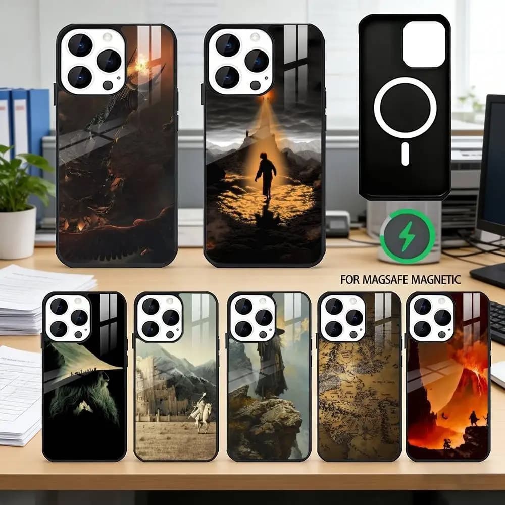 The L-lord of the R-rings Phone Case For iPhone17,16,15,14,13,12,11 Plus,Pro Magnetic with Magsafe Wireless Charging