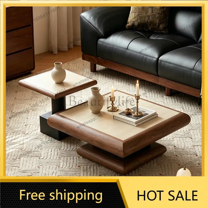 PG high-end coffee table retro style art sense small apartment luxury high-end sense living room home tea table