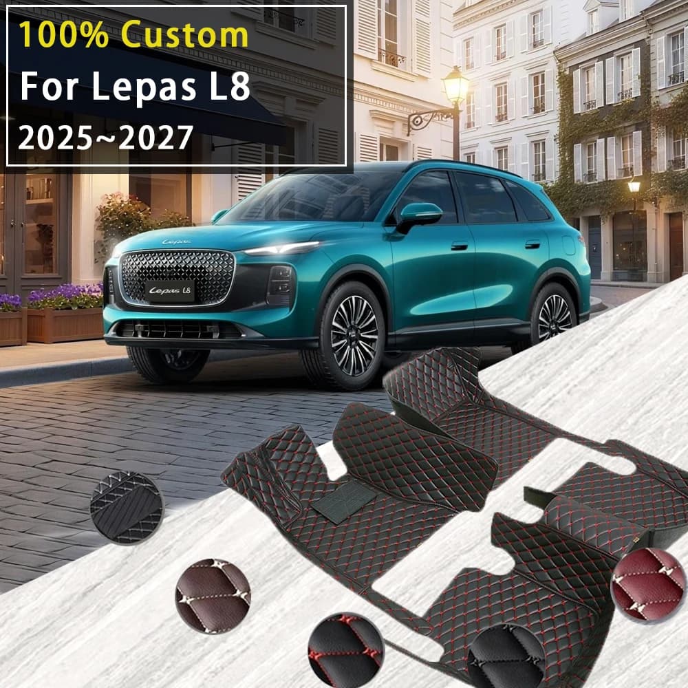 Car Floor Mats For Lepas L8 PHEV Chery Tiggo 8 MK2 2025 2026 2027 Waterproof Pads Foot Carpets Floor Covers Auto Accessories