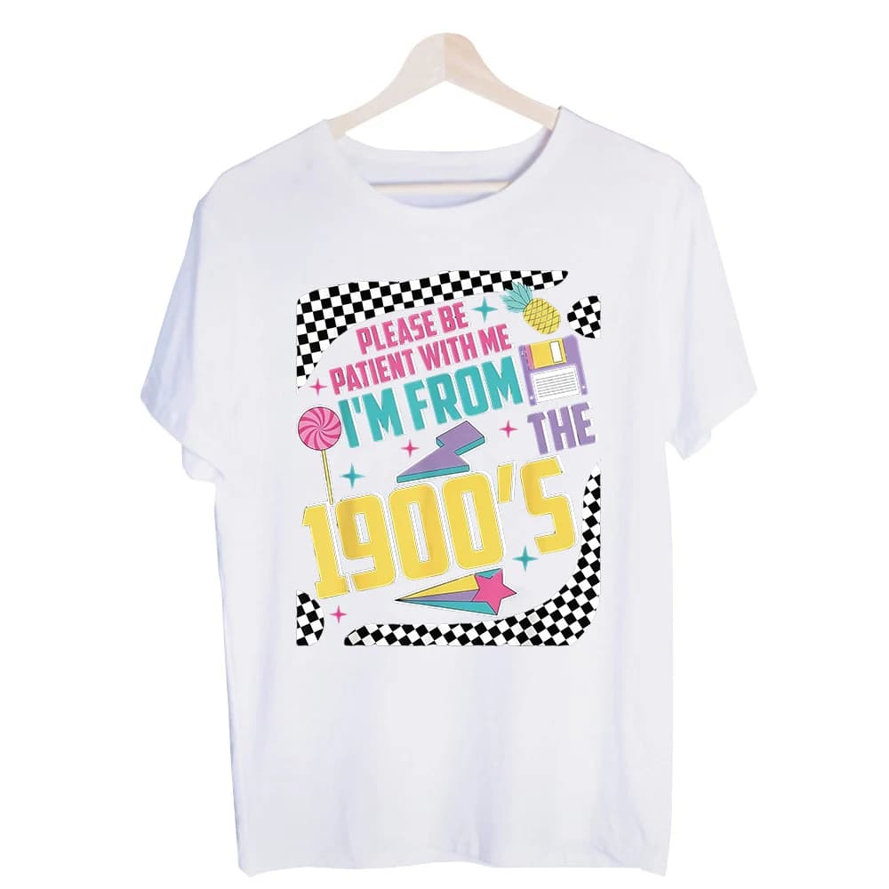 Men's 1900s Slogan Typography Graphic Tee, Short Sleeve Crew Neck Retro Style T-Shirt for Casual Daily Wear
