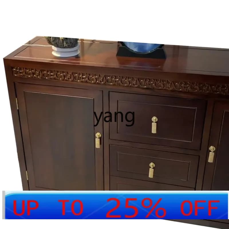 LTT new Chinese ebony dining side cabinet household tea integrated storage cabinet