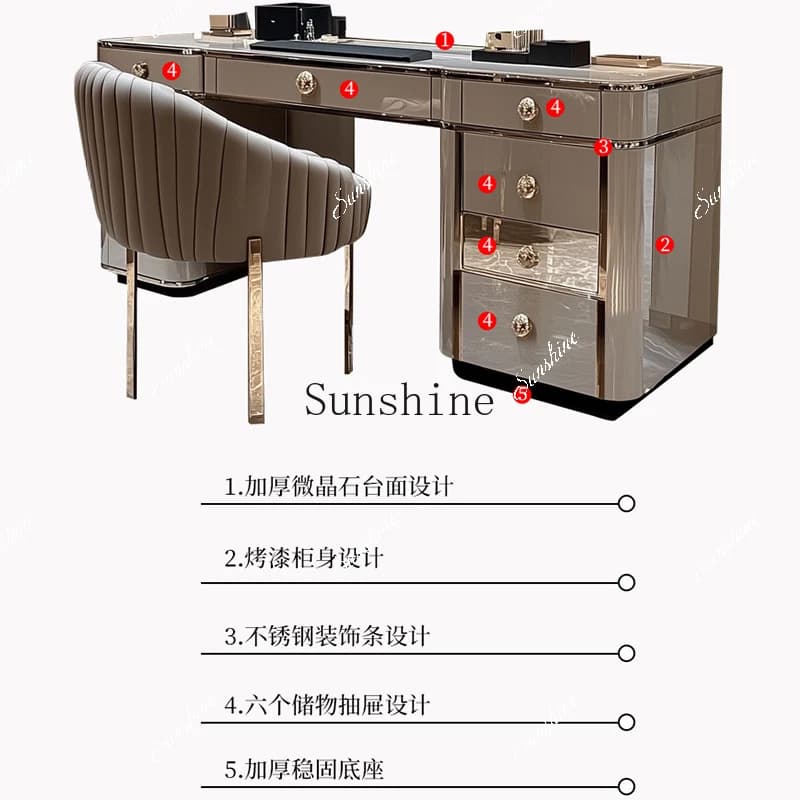 Dresser, chest, integrated light luxury and high-end master bedroom jewelry storage cabinet FT