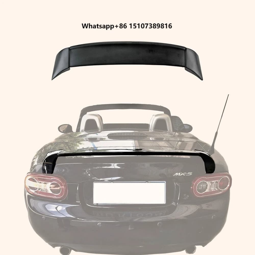 For MX5 NC NCEC (Hardtop Only) Roster Miata RBK Trunk Spoiler Fiberglass