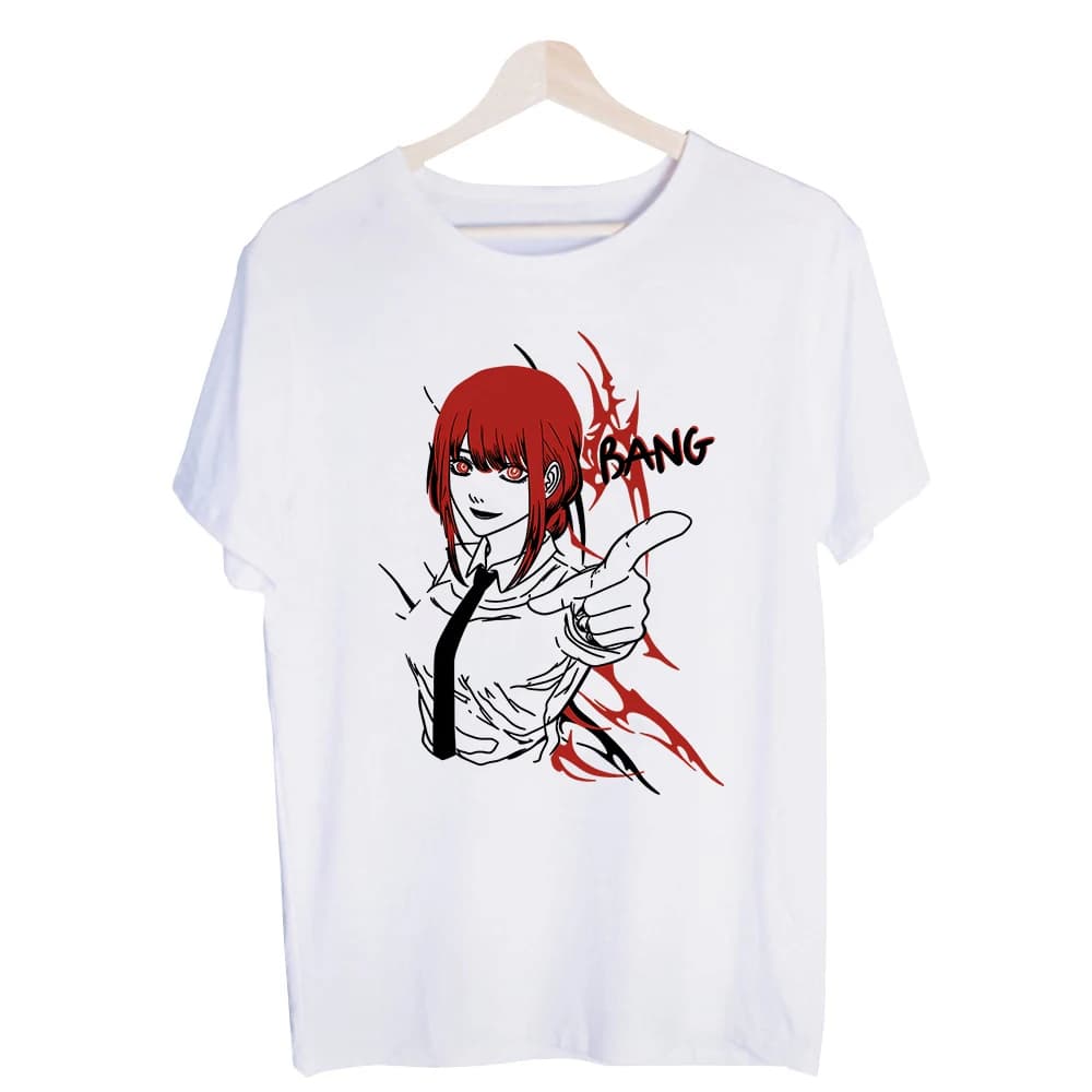Men's Red Haired Character Graphic Tee, Short Sleeve Crew Neck T-Shirt for Casual Streetwear and Daily Outfits