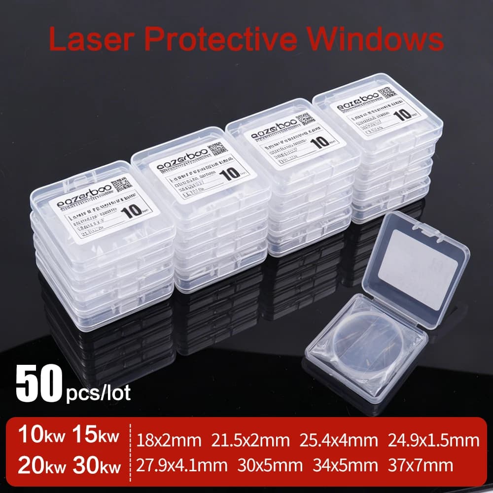 Original Raytools Laser Protective Lens 24.9x1.5 27.9x4.1 30x5 34x5 37x7 10/20/30kw For Qilin BOCI WSX Laser Cutting Head Lens