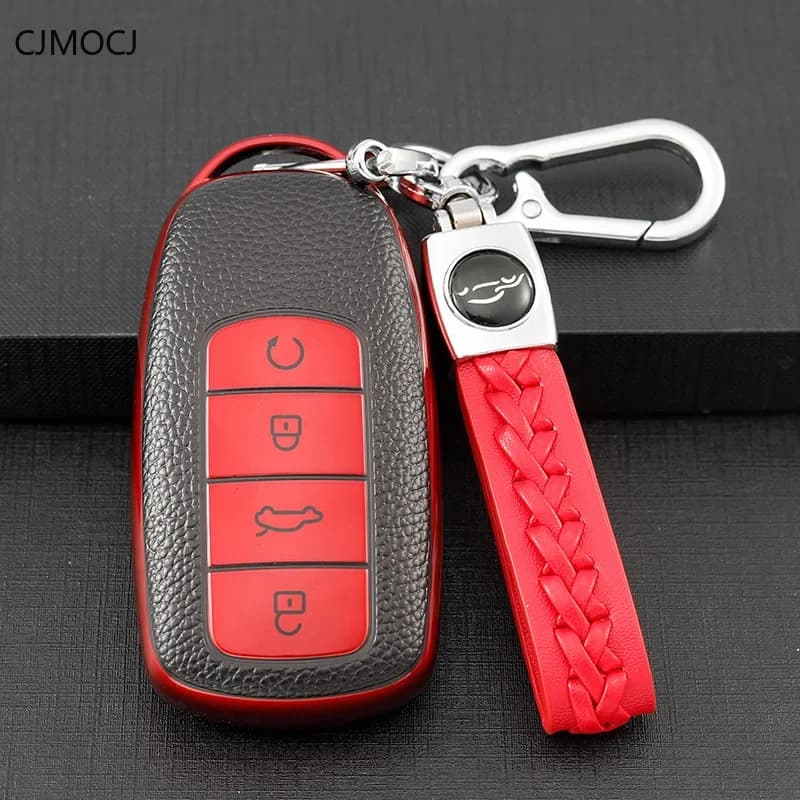TPU Car Key Case Cover Holder Key Shell Buckle for Chery Tiggo 8 PRO/Omoda/Arrizo 8