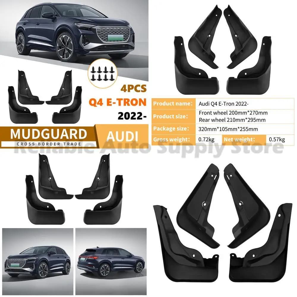 For Audi Q4 E-Tron 2022-2025 Car Mud Flaps Fender Liners Premium Quality Auto Accessories Fast Shipping
