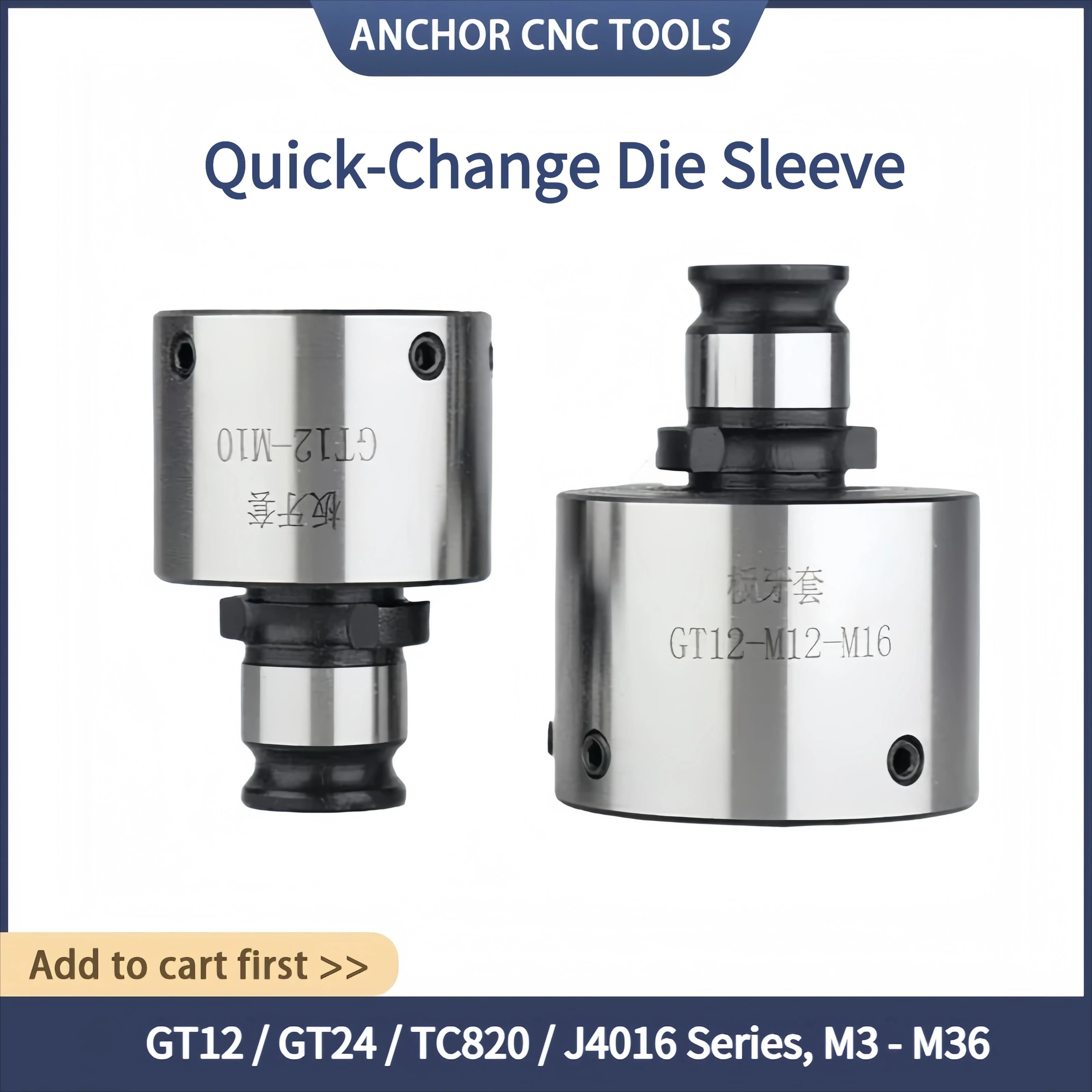 Quick-change Die Sleeve TC820 GT12 GT24 Round Die Tap Holders of Threading Taps Die CNC Chuck