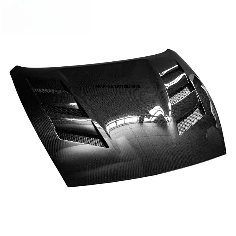 Vented Forged Car Carbon Fiber Fibre Front Engine Bonnet Hood for  370Z Sport Coupe