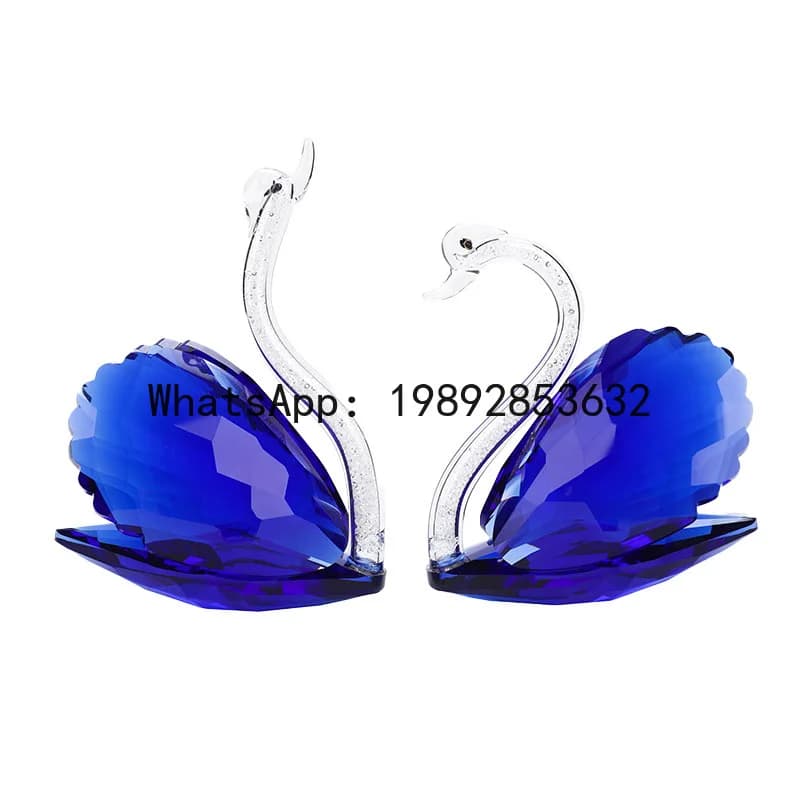 PYJ crystal glass handicrafts swan living room creative entrance decoration ornament