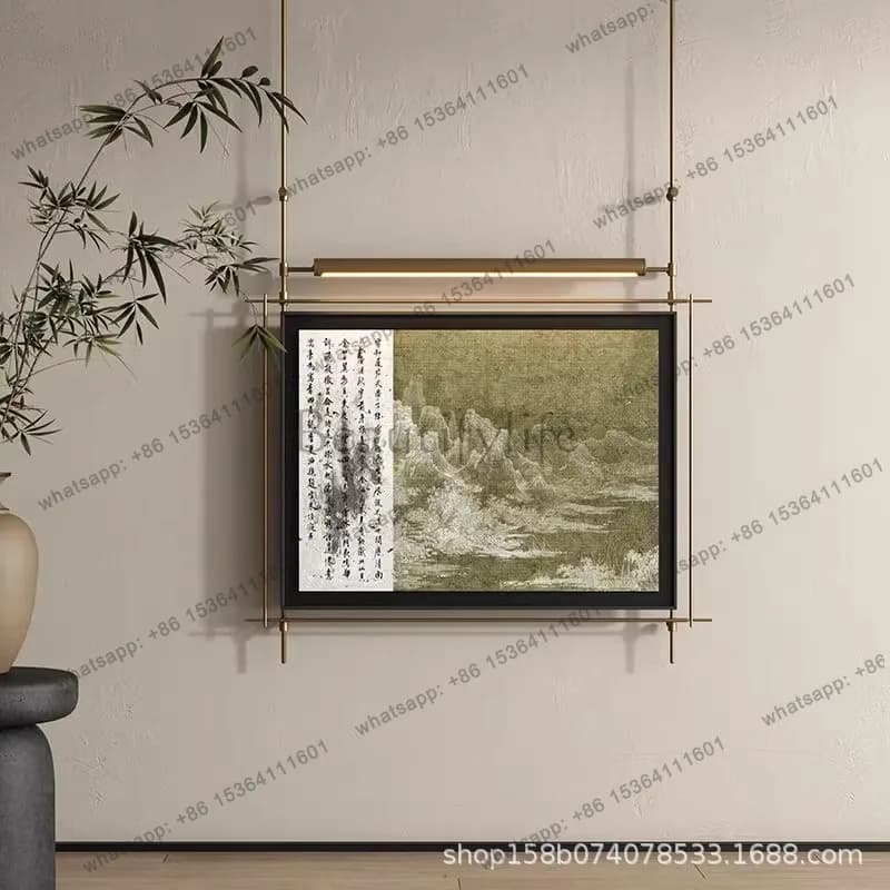 Iron decoration hanging painting metal entrance hanging decoration living room simple home