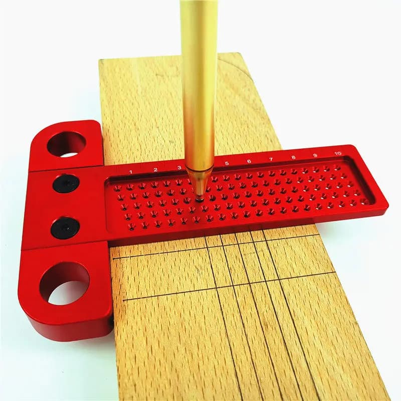 Woodworking scribing ruler, aluminum alloy T-ruler, T-ruler, hole scribing ruler, square ruler, scriber