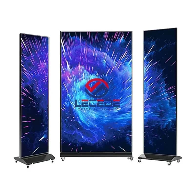 Lecede P1.86 P2 P2.5 Store Standing Poster LED Display Advertising Full Color Shop Indoor Display LED Poster Screen