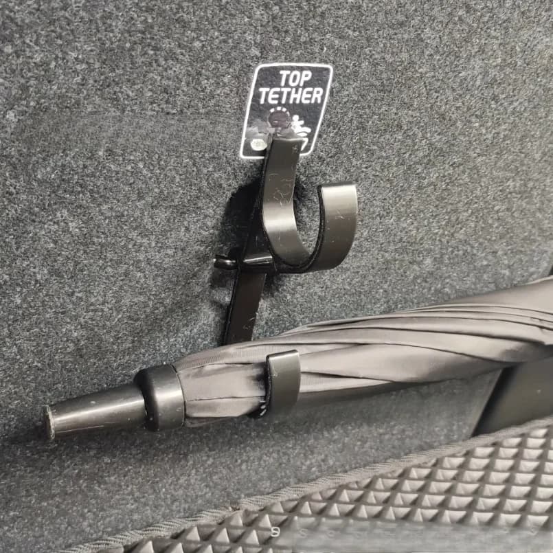 Two Car Umbrella Hooks - Trunk Hooks, Suitable for Sedans And Suvs with No-Drill Installation, Multifunctional Back Storage Rack