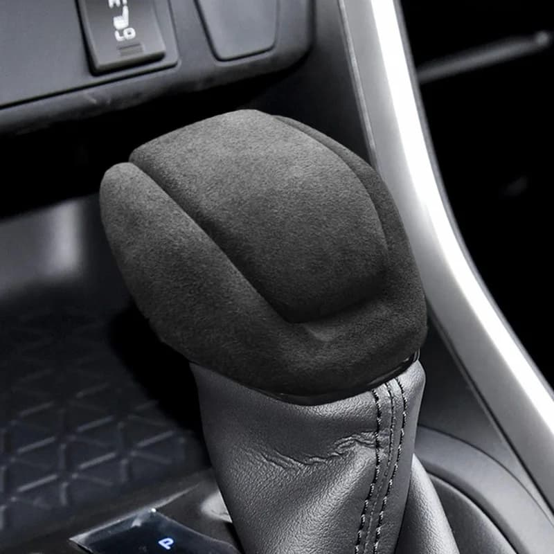 Suede Car Gear Knob Shift Handle Cover Sticker For Toyota RAV4 Wildlander Highlander 2020-IN Auto Interior Accessories