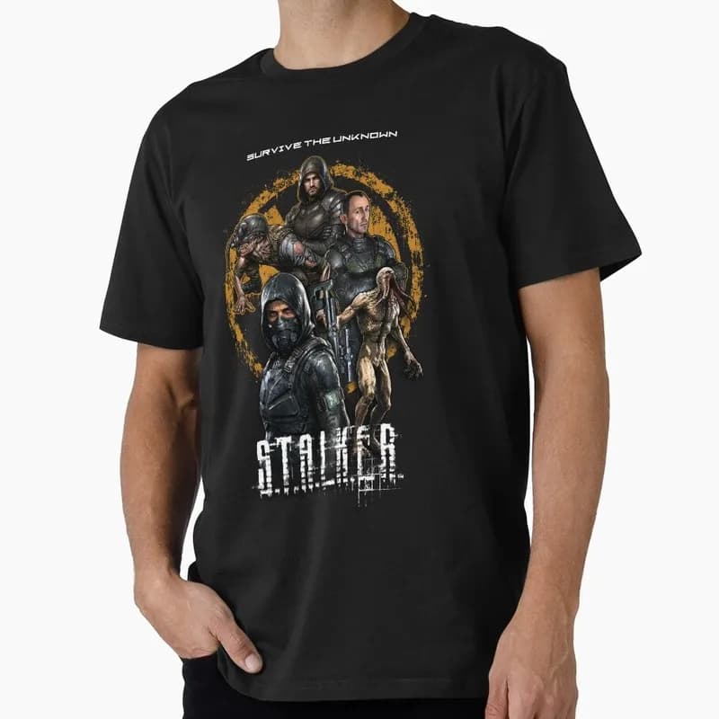 S.T.A.L.K.E.R Survive Chernobyl Danger Exclusion Zone Nuclear Disaster Ghost City Pripyat 1986 Videogame Stalker Gift t shirt