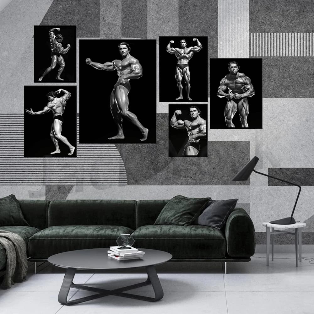 Arnold Schwarzenegger Muscular Pose | Classic | Printable Poster