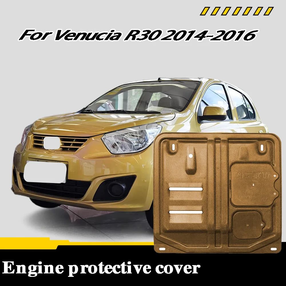 Under Engine Guard Plate For Venucia‌ R30 2014-2016 1.2L Mud Fender Cover mudguard protector Front Underbody Shield