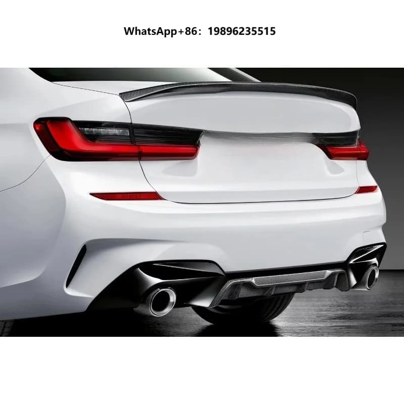 Plastic Body Kit with Clips Front/Rear Bumpers Exterior Upgrade Conversion