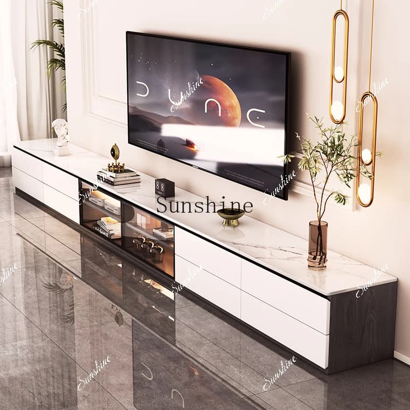 Living room household small apartment modern simple glass floor cabinet  FT