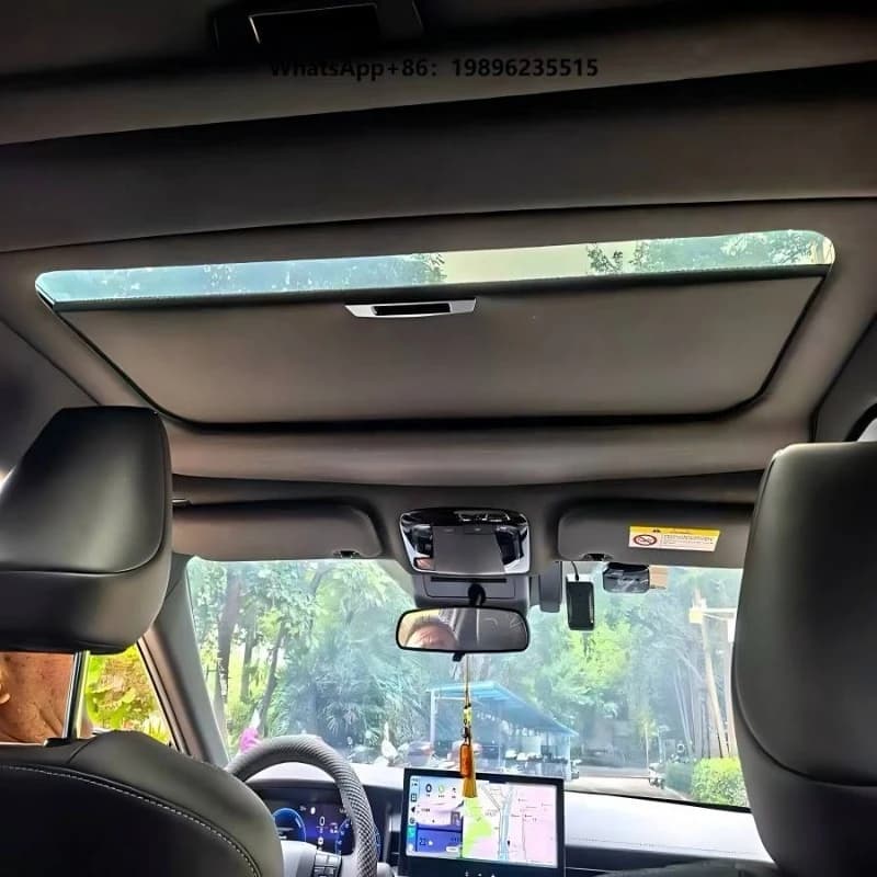 Nano Coating Tech Sunroof Curtain Foldable PVC All-Season Heat Insulation UV Protection No Sagging Easy Roof