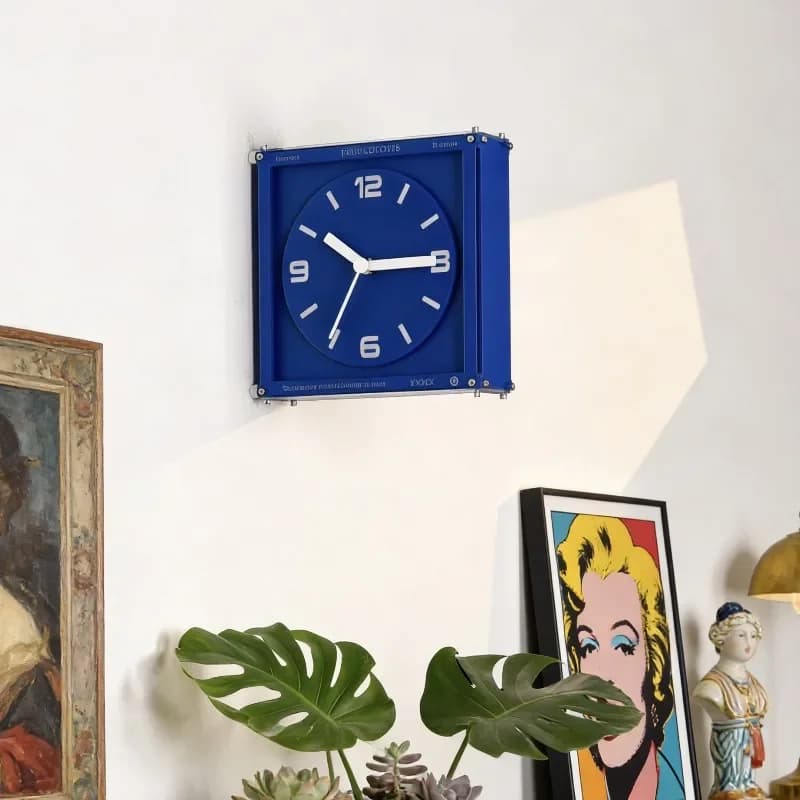 Double-sided Silent Wall Clocks No Drilling Required Low Power Wall Clocks Retro French Style Minimalist Elegance Home Decor