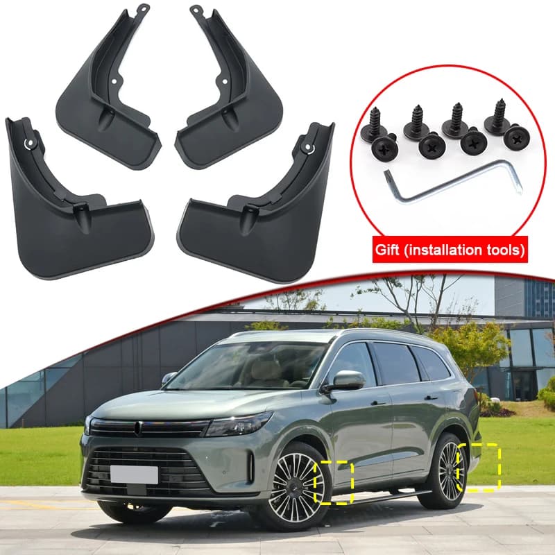 Car Styling For AITO M7 SERES M7 2023-2025 ABS Car Mud Flaps Splash Guard Mudguards MudFlaps Front Rear Fender Auto Accessories