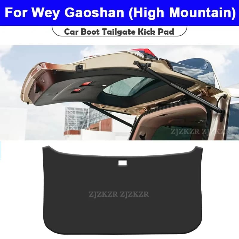 For Great Wall Wey Gaoshan High Mountain 2023-2026 Trunk Tailgate Guard Pad Leather Rear Trunk Door Protective Car Accessories