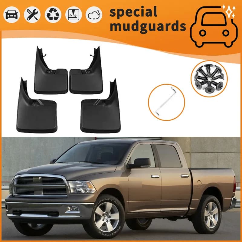 Suitable for 09-23 Dodge Ram fender car tire anti-splash mudguard skin