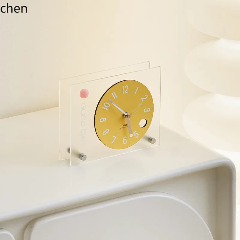 Zml creative minimalist desktop ornament - bedroom table clock, entryway tv cabinet clock decoration