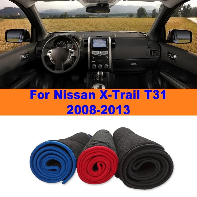 Anti-Glare Dashboard Cover Dash Mat Non-Slip Sun Shade Pad Interior Protector For Nissan X-Trail T31 2008-2013 Car Accessories