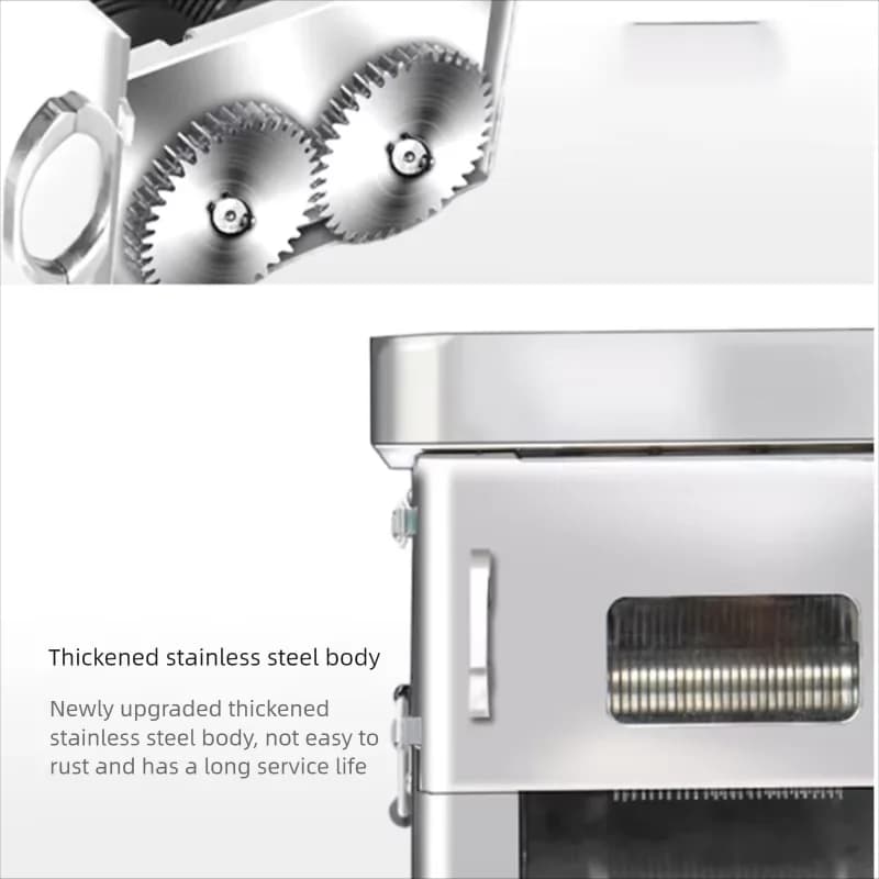 Commercial Automatic Meat Cutter Machine Electric Meat Slicer Stainless Steel Desktop Meat